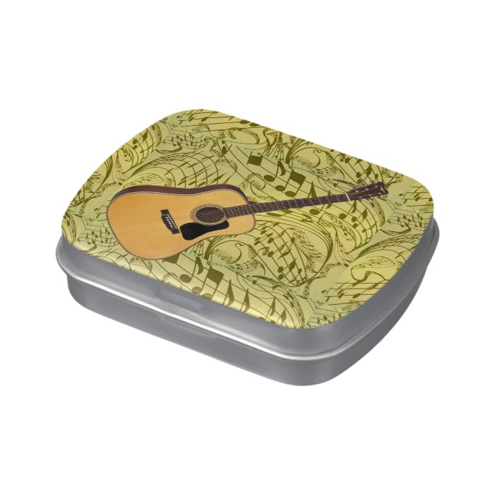 GUITAR  MUSIC NOTES CANDY TIN