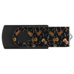 Guitar Music Notes Pattern Flash Drive