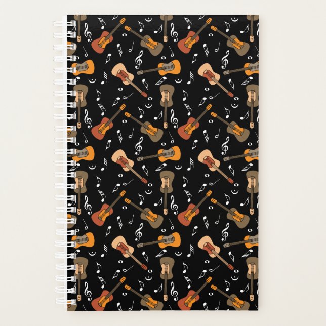 Guitar Music Notes Pattern Planner (Front)
