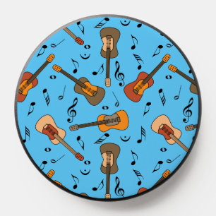 Guitar Music Notes Pattern PopSocket