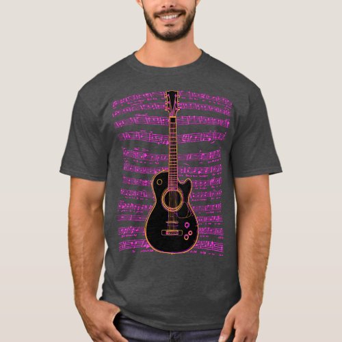 Guitar Music Notes T_Shirt