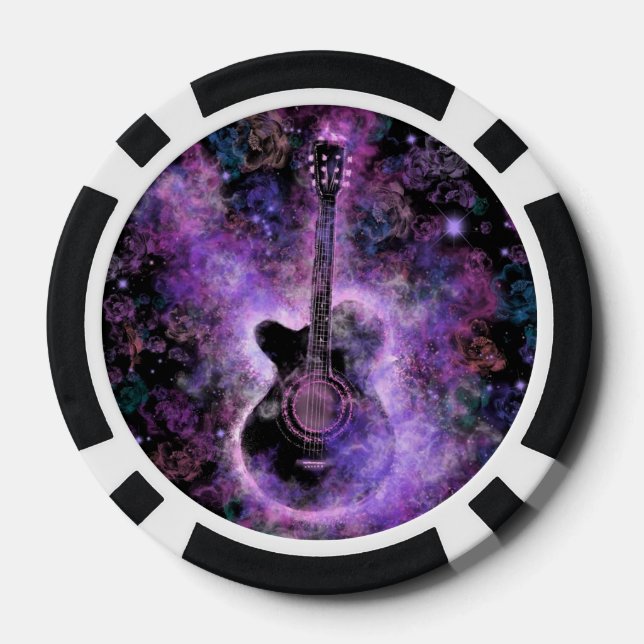 Guitar Music Poker Chips (Back)