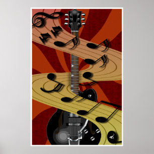 Guitar Music Poster