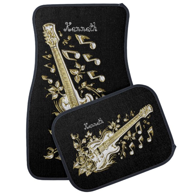Guitar Music Radiates Pure Brilliance Car Floor Mat (Set)