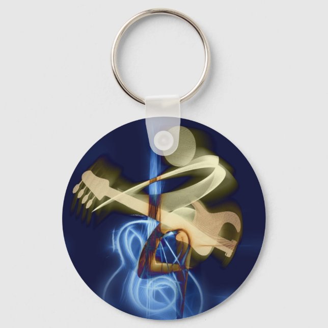 Guitar Music String Destiny Song and Dance Keychain (Front)