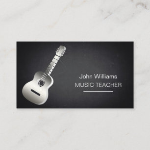 Guitar Music Teacher DJ Player Musician  Business  Card