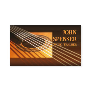 Guitar Music Tutor Business Card