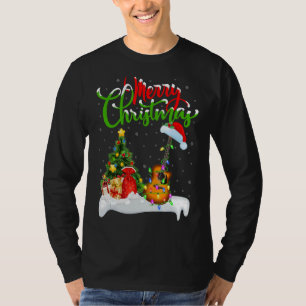 Guitar Music Xmas Decorations Santa Guitar Chris T-Shirt