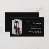 Guitar Musical Instrument Instructor Business Card (Front/Back)