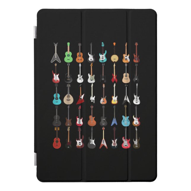 Guitar Musical Instrument Rock and Roll iPad Pro Cover (Front)