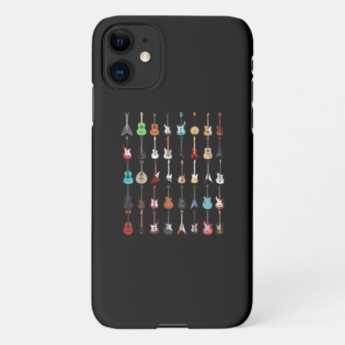 Guitar Musical Instrument Rock and Roll iPhone 11 Case