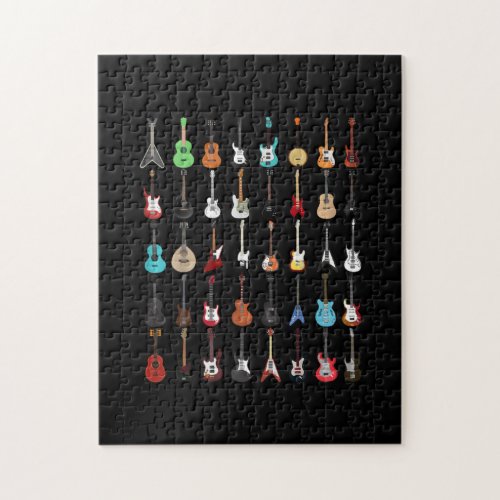 Guitar Musical Instrument Rock and Roll Jigsaw Puzzle