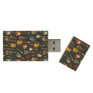 Guitar Musical Instruments Guitars Wood Flash Drive