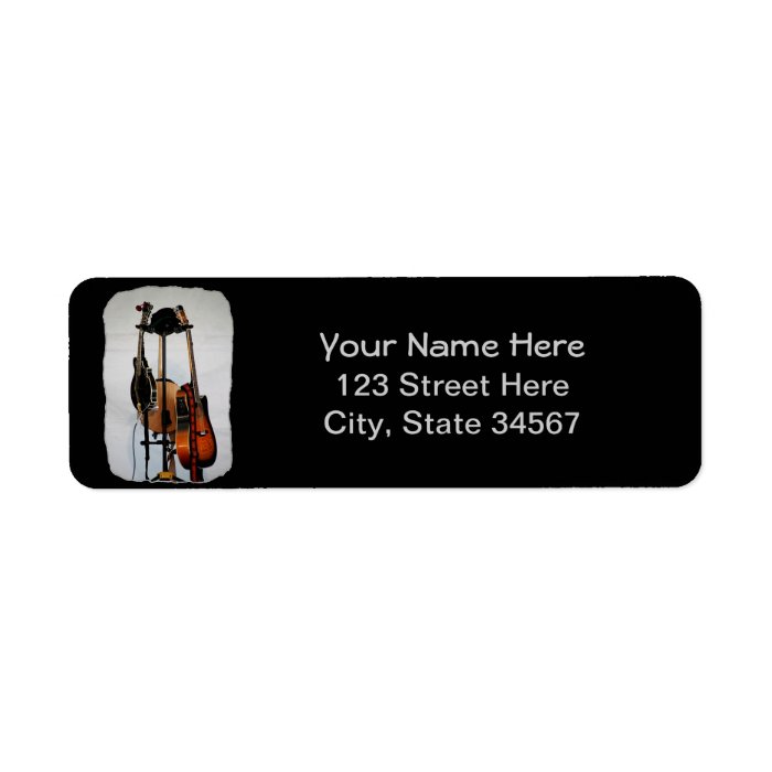 Guitar Musical Instruments Return Address Labels