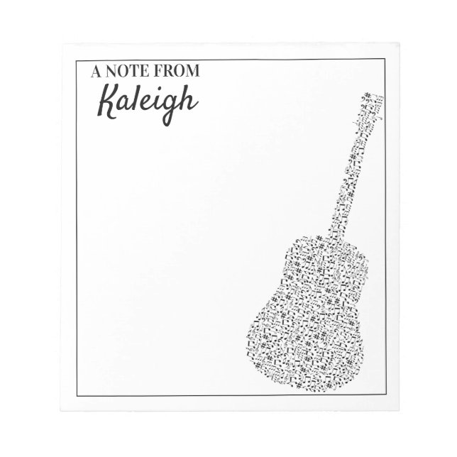 Guitar Musical Notes (Front)