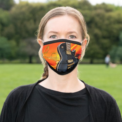 Guitar Musical Notes Face Protection Adult Cloth Face Mask