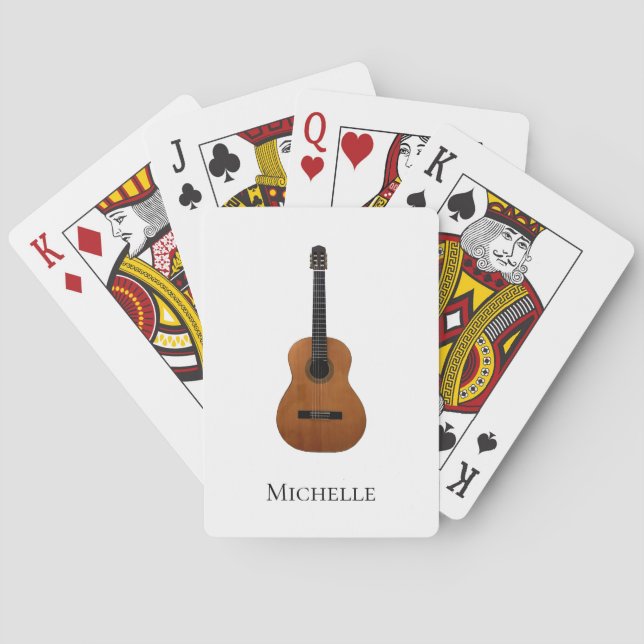 Guitar Musical Poker Cards (Back)
