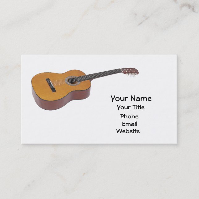 Guitar Musician Business Card (Front)
