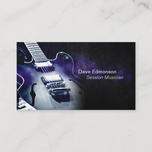 Guitar Musician Business Card