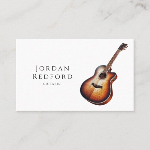 Guitar Musician Music Teacher Business Card