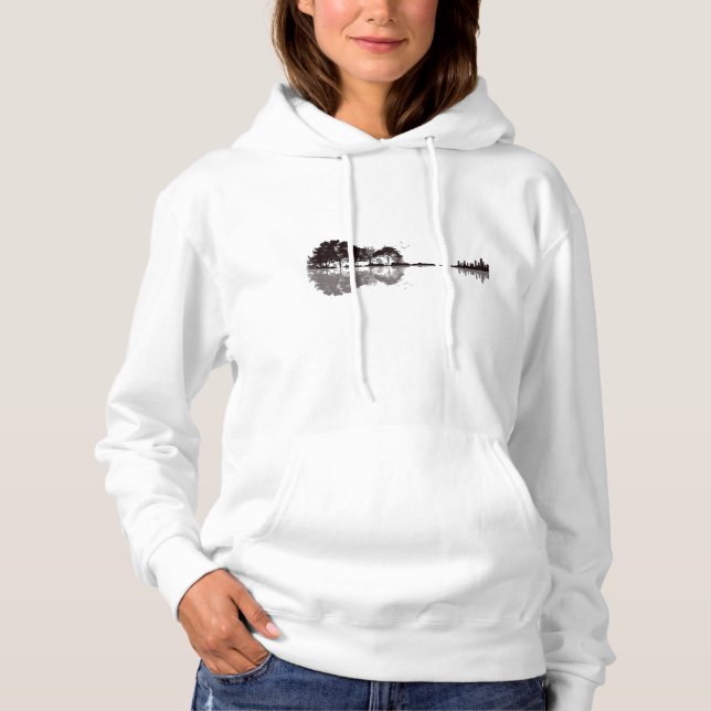Guitar nature trees birds T-Shirt Hoodie (Front)