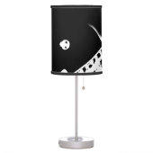 guitar neck stamp black and white table lamp (Left)