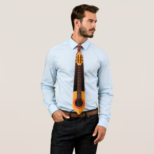 Guitar Necktie Music_Themed Design Version 1