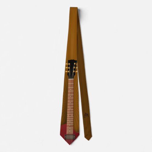 Guitar Necktie Music_Themed Design Version 2
