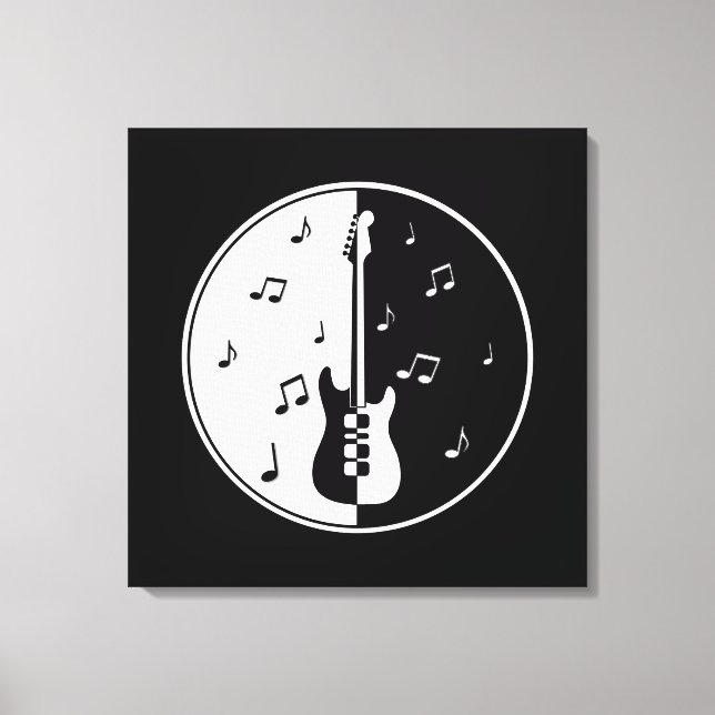 Guitar Night Canvas Print (Front)