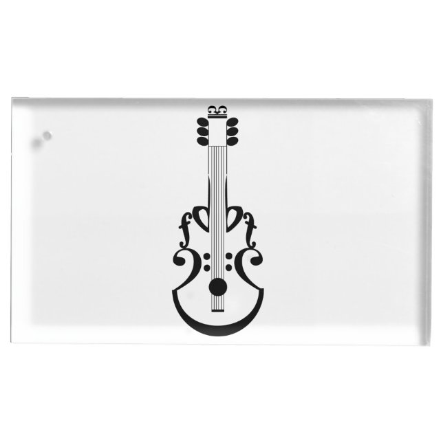 Guitar notation place card holder (Front)