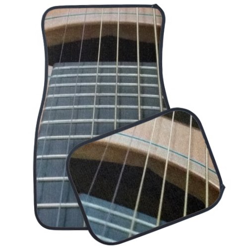 Guitar on your new car mats set of 4 car mat