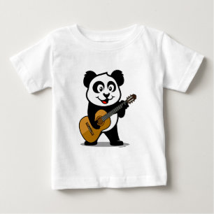 Guitar Panda Baby T-Shirt