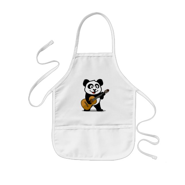 Guitar Panda Kids' Apron (Front)