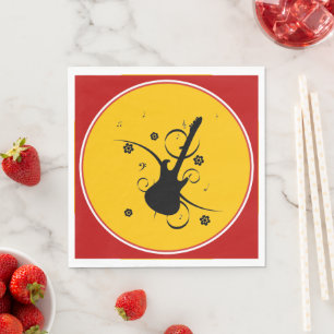 Guitar Paper Napkin
