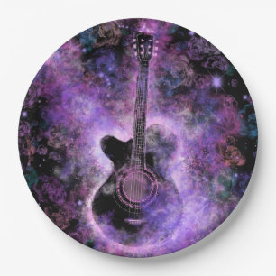 Guitar Party Paper Plates