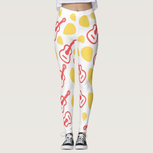 Guitar Pattern Leggings