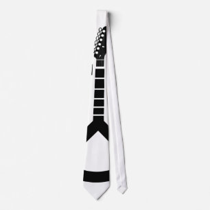 Guitar Peace Sign Neck Tie