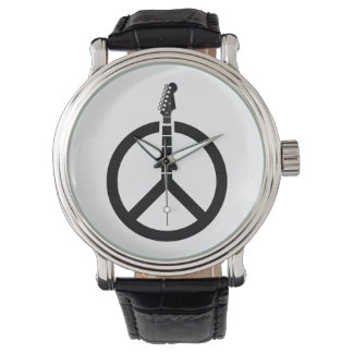 Guitar Peace Sign Watch