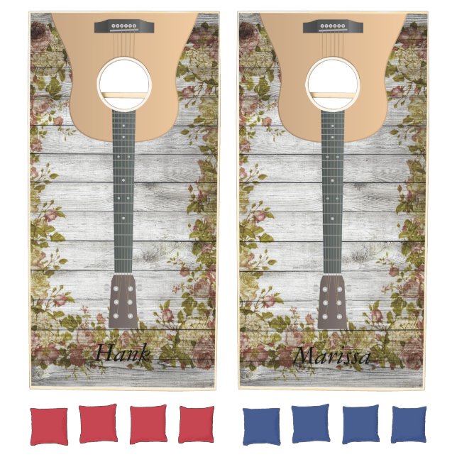 Guitar Personalized Cornhole Set (Set)