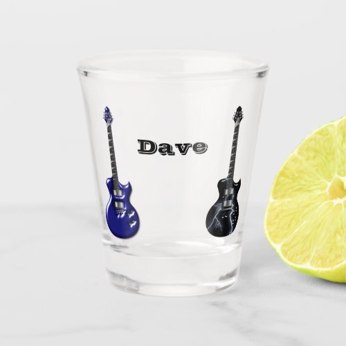 Guitar Personalized Shot Glass