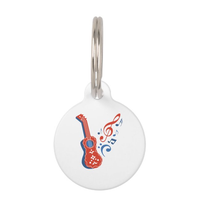 Guitar Pet ID Tag (Front)