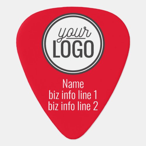 Guitar Pick Business Logo Name Promotional