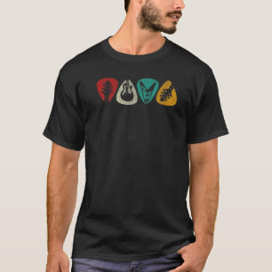 Guitar Pick For Guitarist Retro Vintage T-Shirt