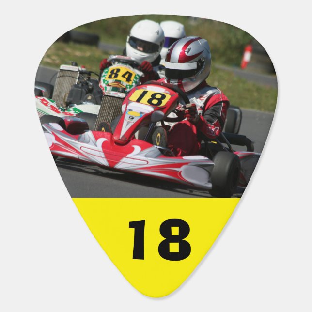 Guitar pick plectrum minimax go kart karting rotax (Back)