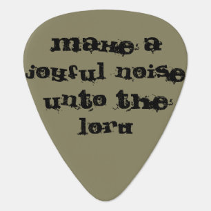 Guitar pick Psalms 98:4