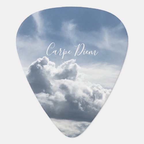 Guitar Pick with beautiful photo of the clouds