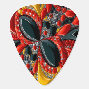 Guitar pick with Germany Colors Design