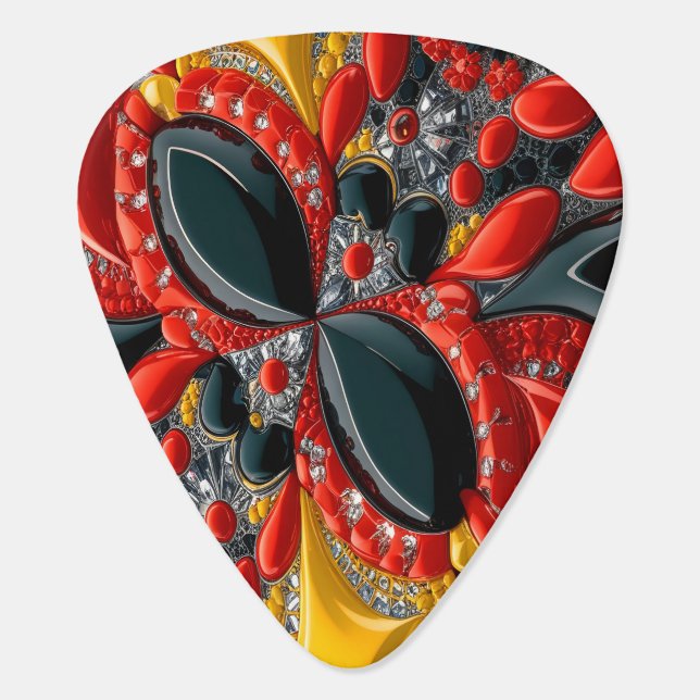 Guitar pick with Germany Colors Design (Back)