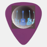 Guitar Pick With The Guitars Art at Zazzle