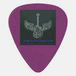Guitar Pick With Winged Guitar at Zazzle